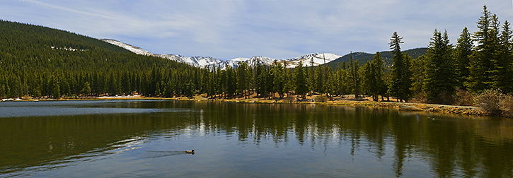 Echo Lake Panorama at the Foot of Mount Evans, CO